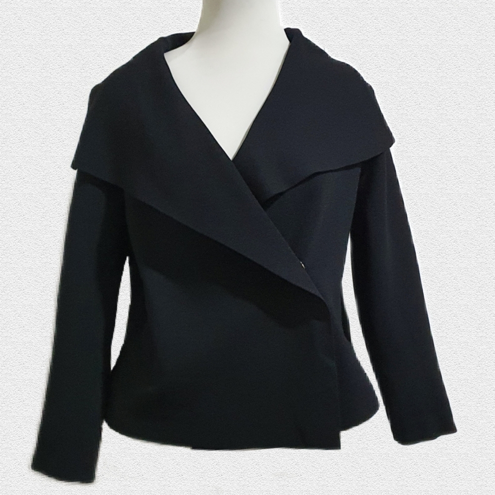 Zaket & Plover Black Knit Jacket Size XL - Picture 6 of 8